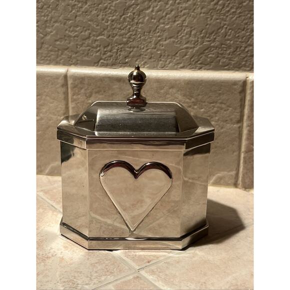 Lenox Other - Vintage Lenox Williamsburg Silver Plate Heart Trinket Box Kirk Stieff